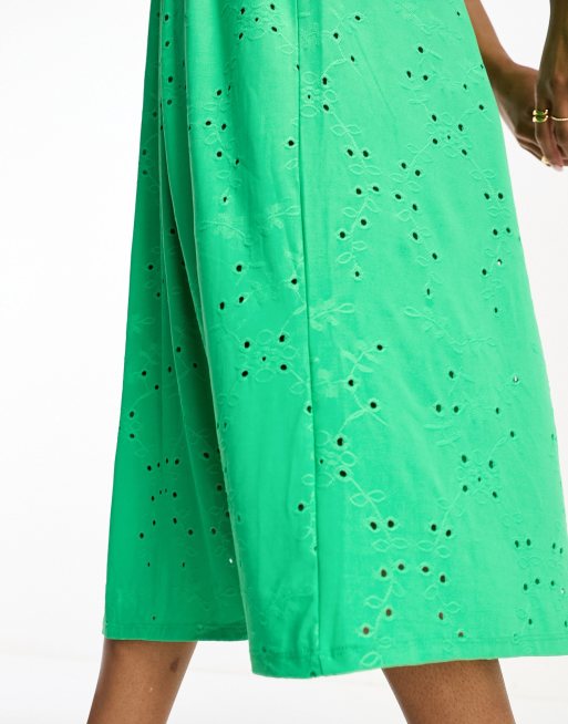 Warehouse green outlet spot dress