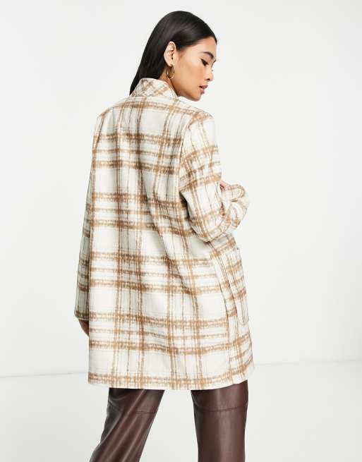 camel check coat