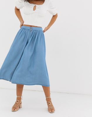 vero moda midi skirt