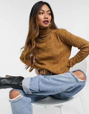 tan knitwear