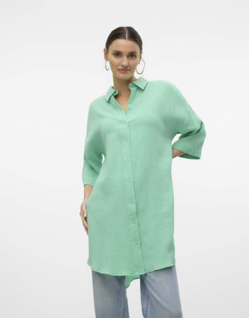 Vero Moda - Camicia color corona di alloro