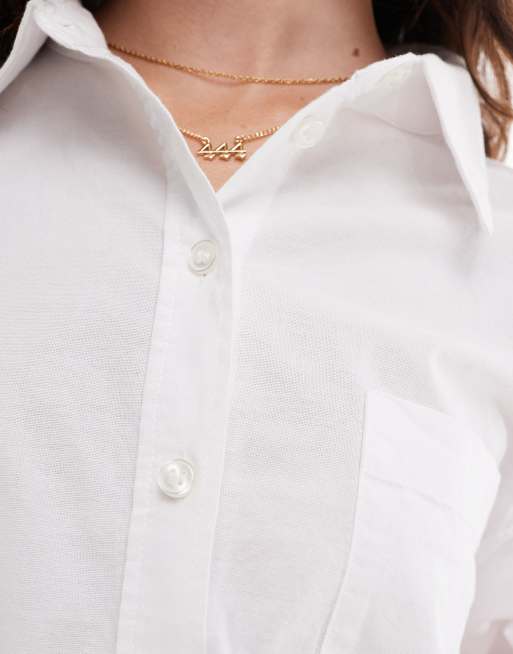 Vero Moda - Camicia oversize bianca con polsini ampi, 4 di 4