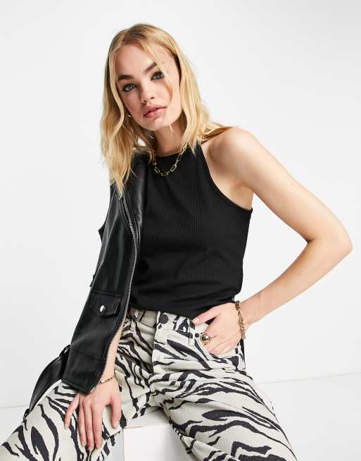 Vero Moda - Canotta allacciata al collo nera