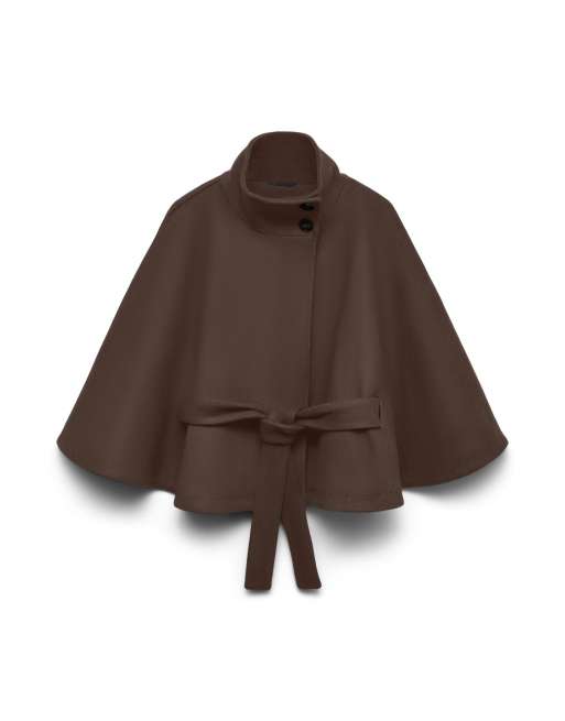 Vero Moda Cape in chocolate brown, 5 of 5