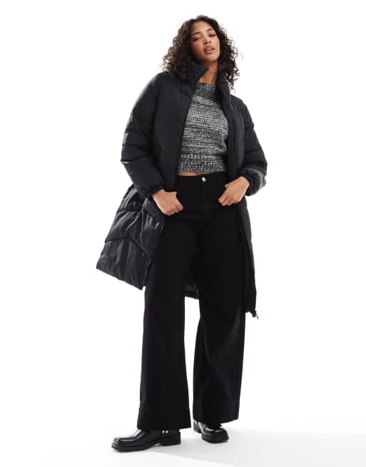 Vero Moda - Cappotto taglio lungo imbottito nero
