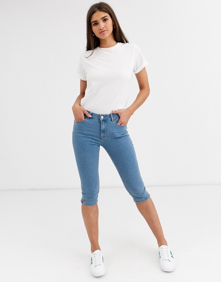 Vero Moda - capri-jeans i denim-Blå