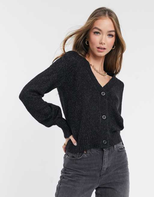 Portal Havslug Stænke Vero Moda cardigan in black | ASOS