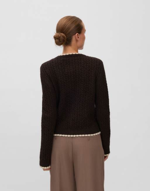 Vero Moda Cardigan in chocolate torte, 2 of 5