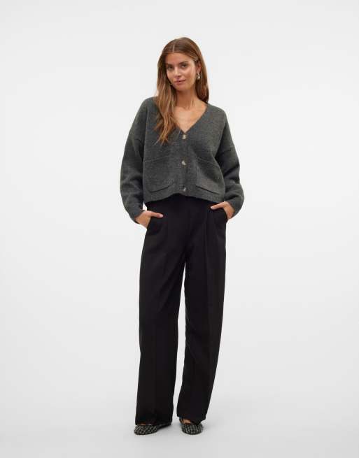 Vero Moda Cardigan in dark grey melange, 3 of 6