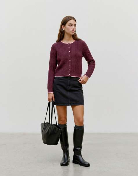 Vero Moda Cardigan in tawny port - view 1