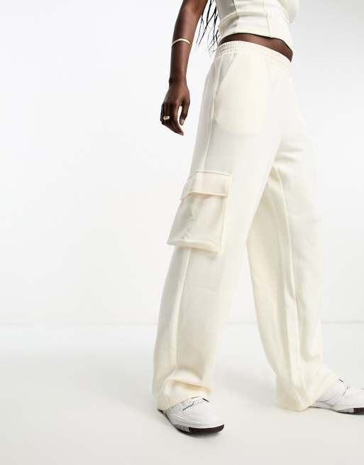 Vero Moda cargo jersey pants in cream - part of a set | ASOS