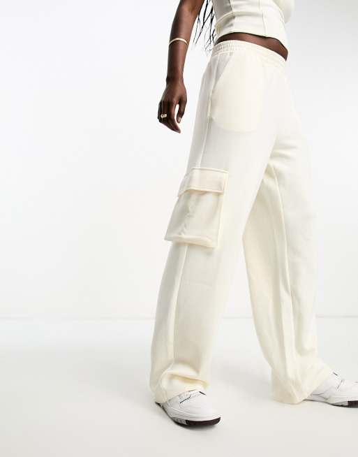 Vero Moda cargo jersey pants in cream - part of a set