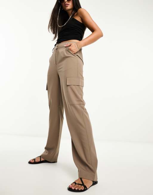 Vero Moda cargo pants in brown