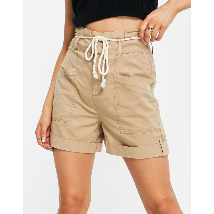 Womens beige 2024 cargo shorts