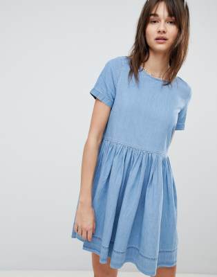 chambray skater dress