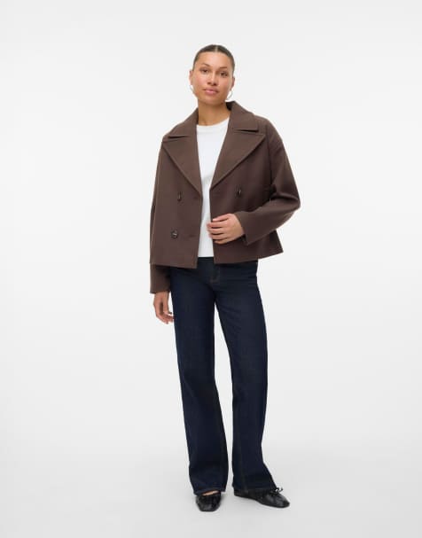 Vero Moda chaqueta en marrón chocolate - view 1