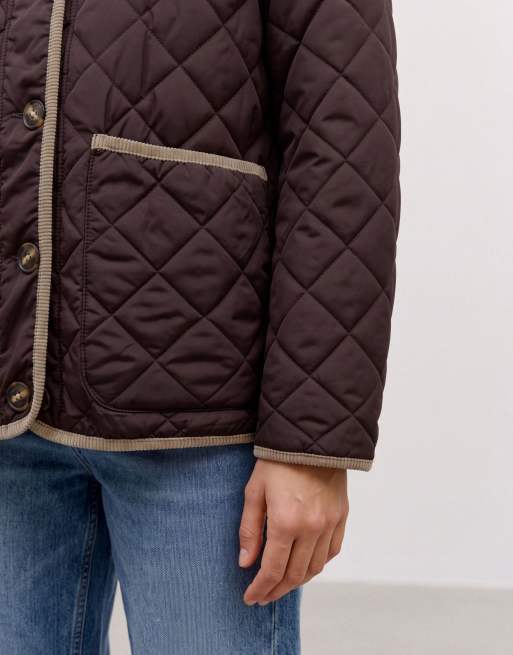 Vero Moda chaqueta guateada en chocolate, 4 de 5