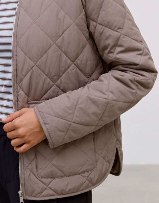 Vero Moda chaqueta guateada en fossil, 4 de 6
