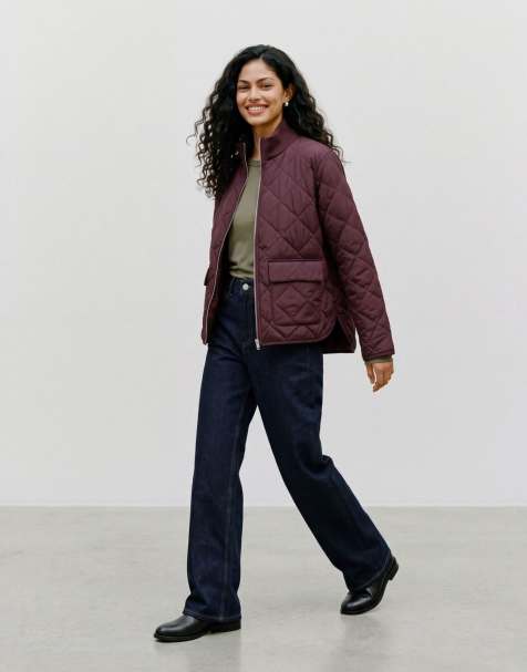 Vero Moda chaqueta guateada en fudge - view 1