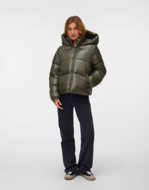 Vero Moda chaqueta guateada en verde hoja de vid - view 1