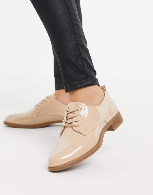 Vero Moda Chaussures lac es vernies Beige