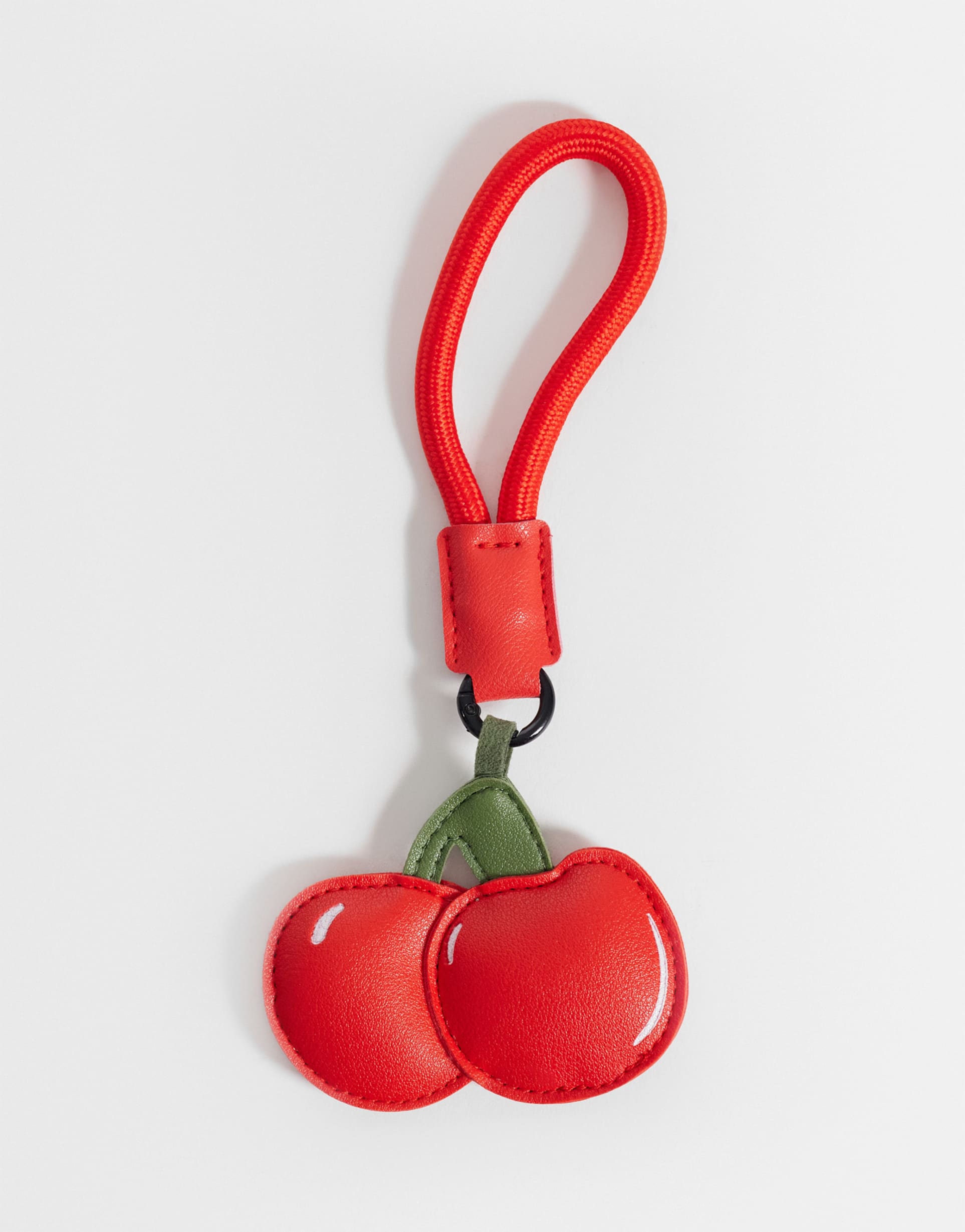 vero moda cherry bag charm in red