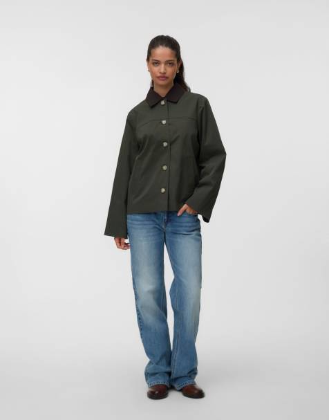 Vero Moda – Ciemnozielony płaszcz - view 1