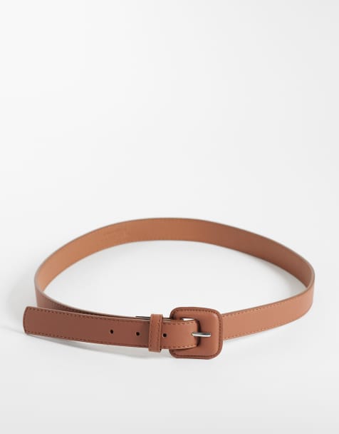 Vero Moda - Cintura marrone cognac con fibbia grande - view 1