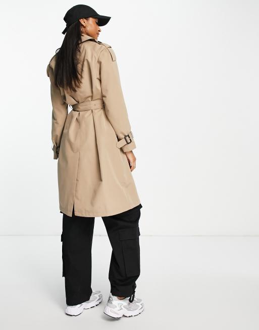 Vero Moda classic trench coat in camel | ASOS