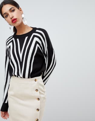 easy street colorblock sweater