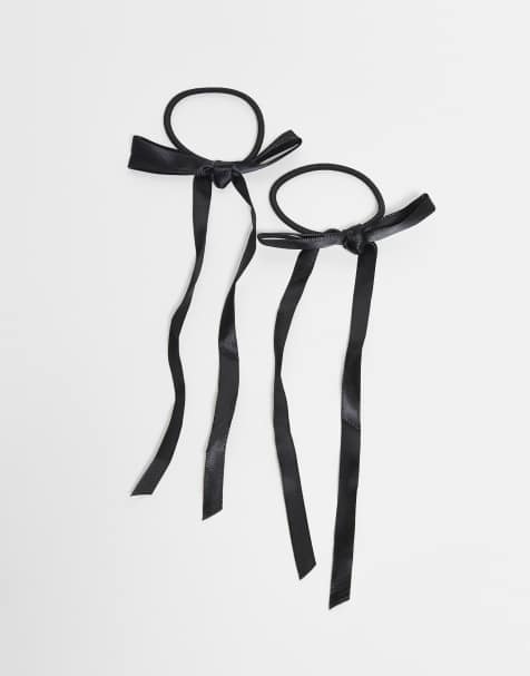 Vero Moda - Confezione da 2 nastri per capelli neri con fiocco - view 1