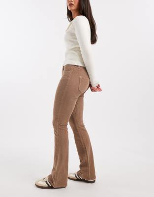 Vero Moda Corduroy Flared Pants In Brown