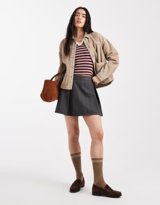 Vero Moda Corduroy Overshirt In Gold