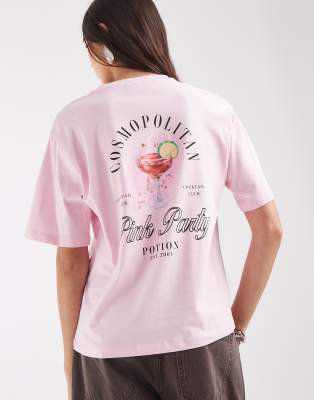 Vero Moda Cosmoplitan Graphic T-shirt In Pink
