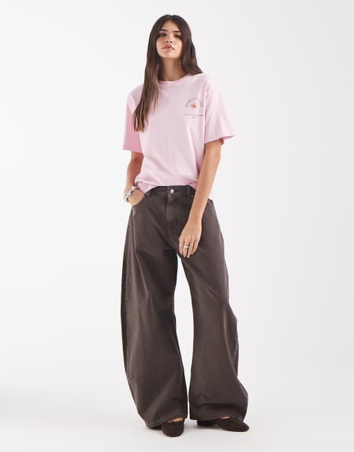 Vero Moda cosmoplitan graphic T-shirt in pink, 2 of 4