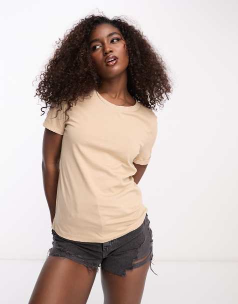 Vero Moda - Cremehvid T-shirt - view 1