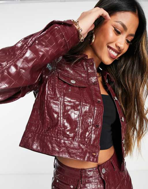 Vero moda burgundy outlet jacket