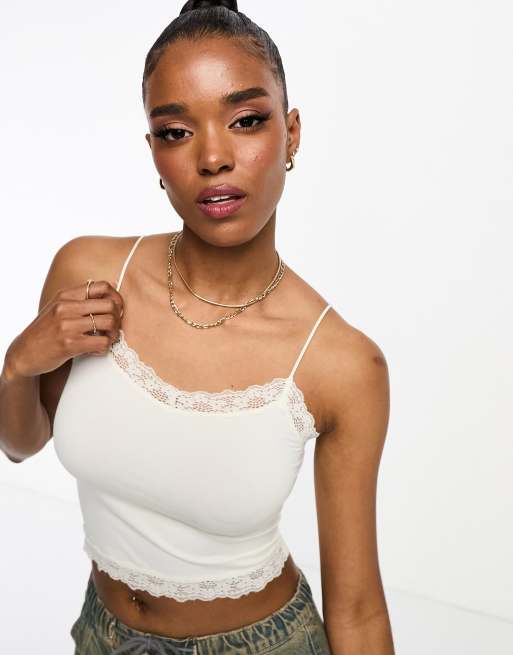 Dortmund | Cropped Camisole w/ Lace Trim