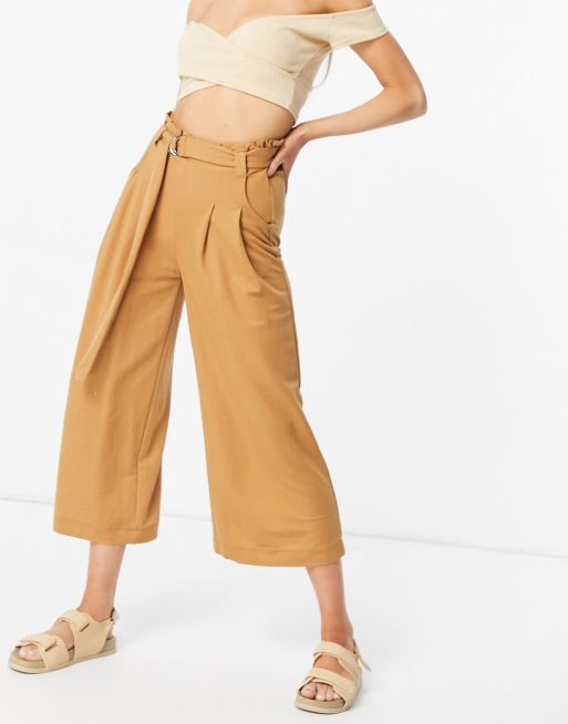 Vero Moda Women Straight Fit High-Rise Culottes Trousers