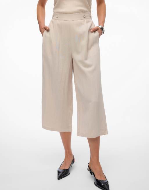 Vero Moda Culotte trousers in silver lining, 4 of 5