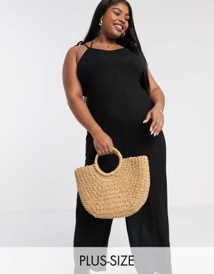 black low back jumpsuit