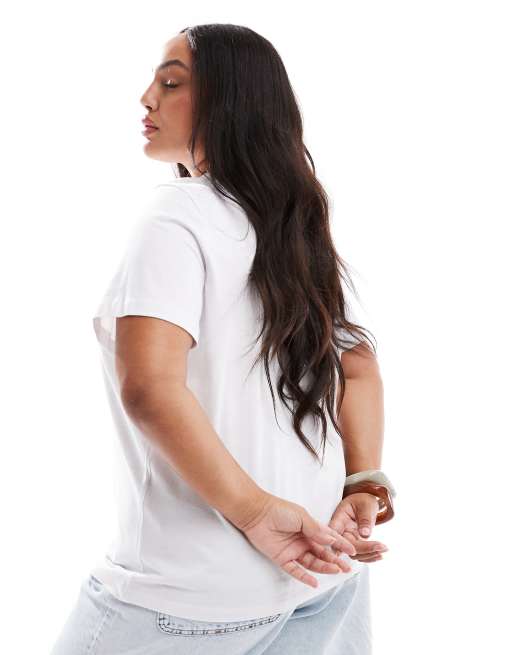 Vero Moda Curve – Biały T-shirt, 3 z 4