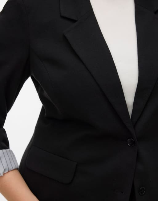 Vero Moda Curve - Blazer i sort, 4 af 5