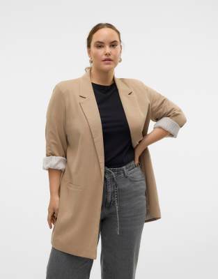 Vero Moda Curve - Blazer in Cremeweiß
