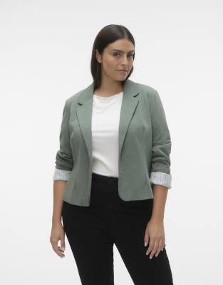 Vero Moda Curve - Blazer in Lorbeerkranz-Grün