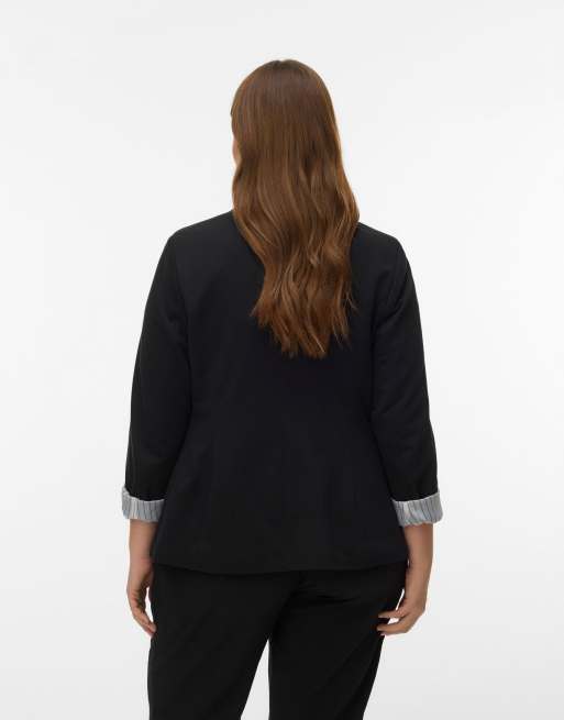 Vero Moda Curve – Blazer in Schwarz, 2 von 5