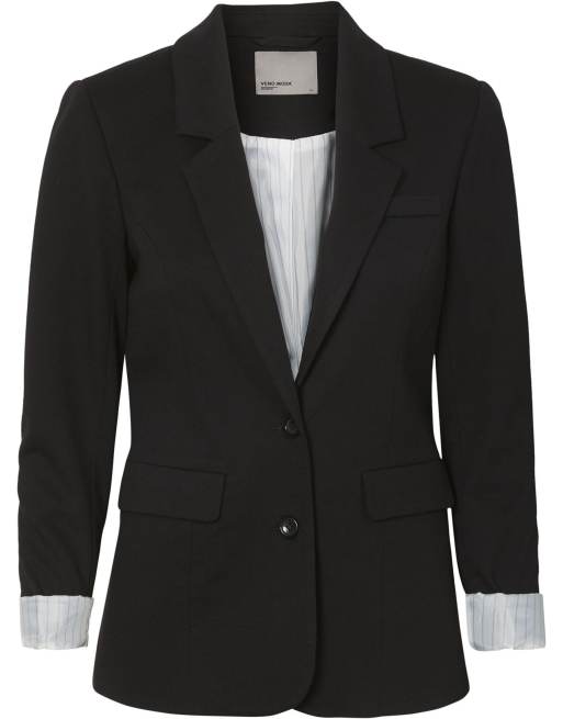 Vero Moda Curve – Blazer in Schwarz, 5 von 5