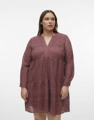 Vero Moda Curve - Bluse in Rosabraun