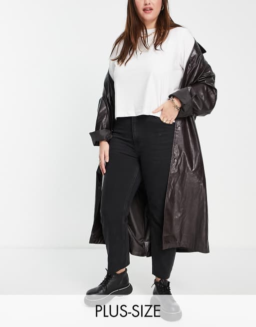 Vero Moda Curve - Brenda - Jeans met rechte pijpen in zwart
