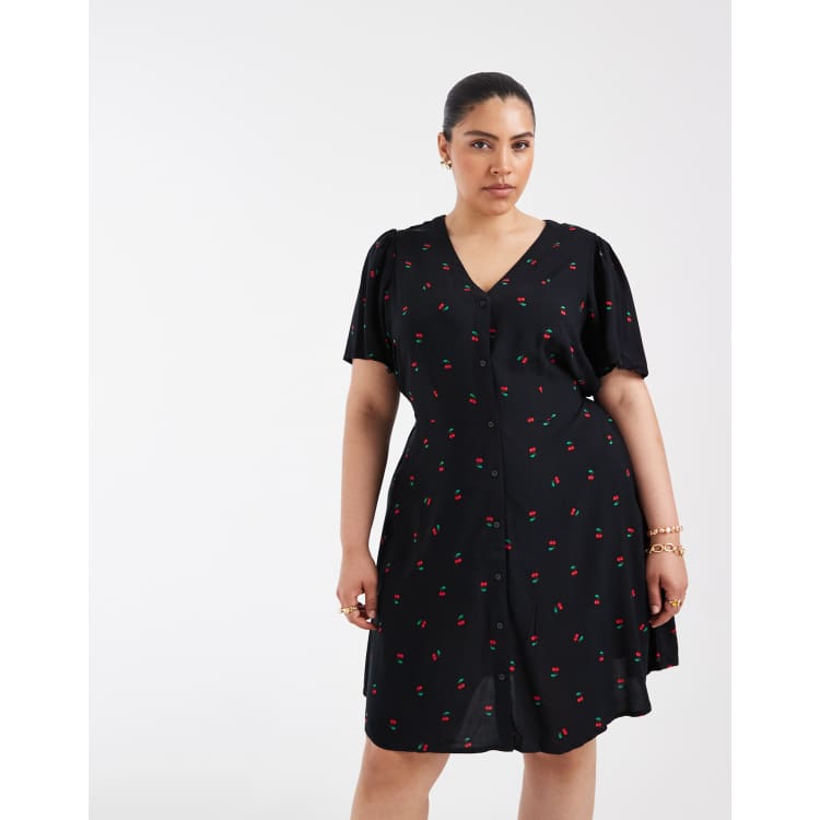 cherry skater dress Brunch Plans Cherry Halter Skater Dress